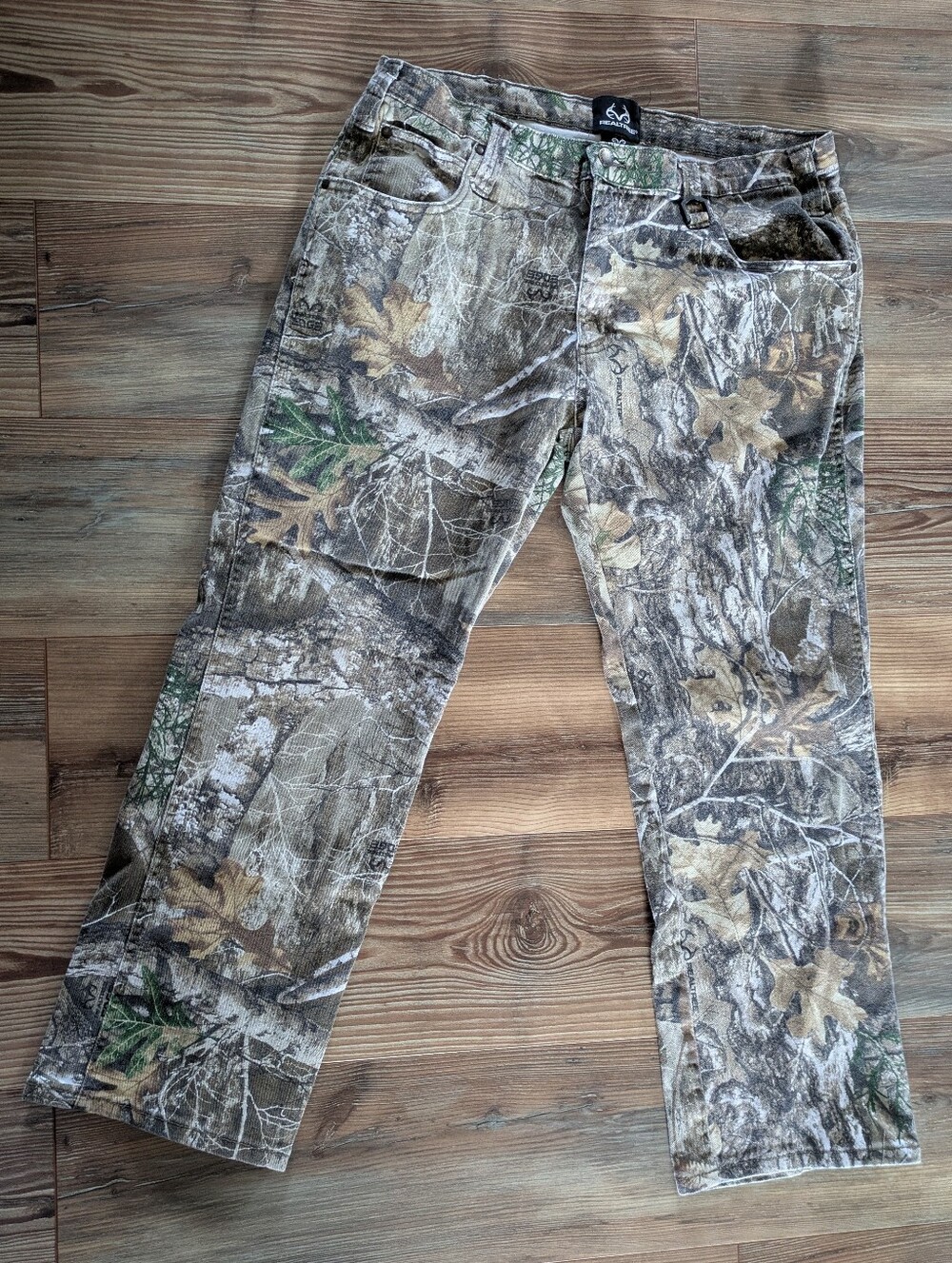 Realtree At Edge Camo Straight Leg Denim Jeans Hunting Pants S5191-8-C11